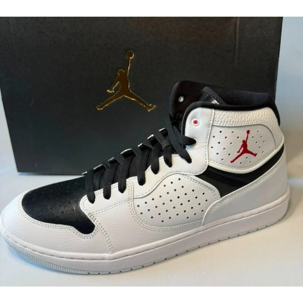 Jordan Access Men's Shoes - White/Black/Red - Size US 13